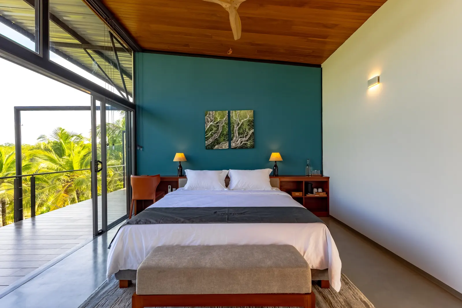 Accessible deluxe room with calm interior styling and accessible layout