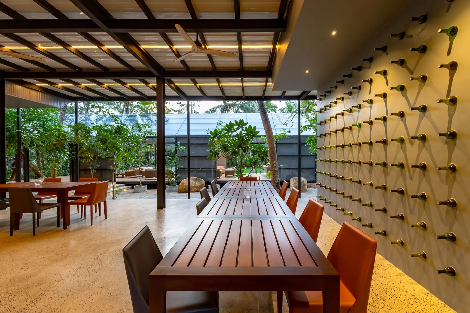 Juice bar and lounge area at BlackRoots Unawatuna